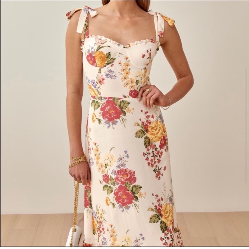 NWT Reformation Nikita Dress In Bouquet.